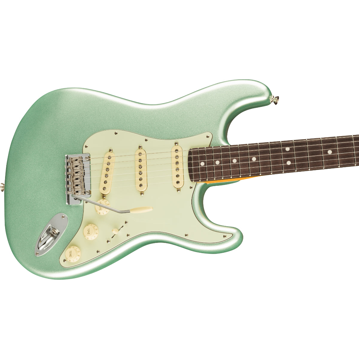 American Professional II Strat, Rosewood fingerboard, Mystic surf green