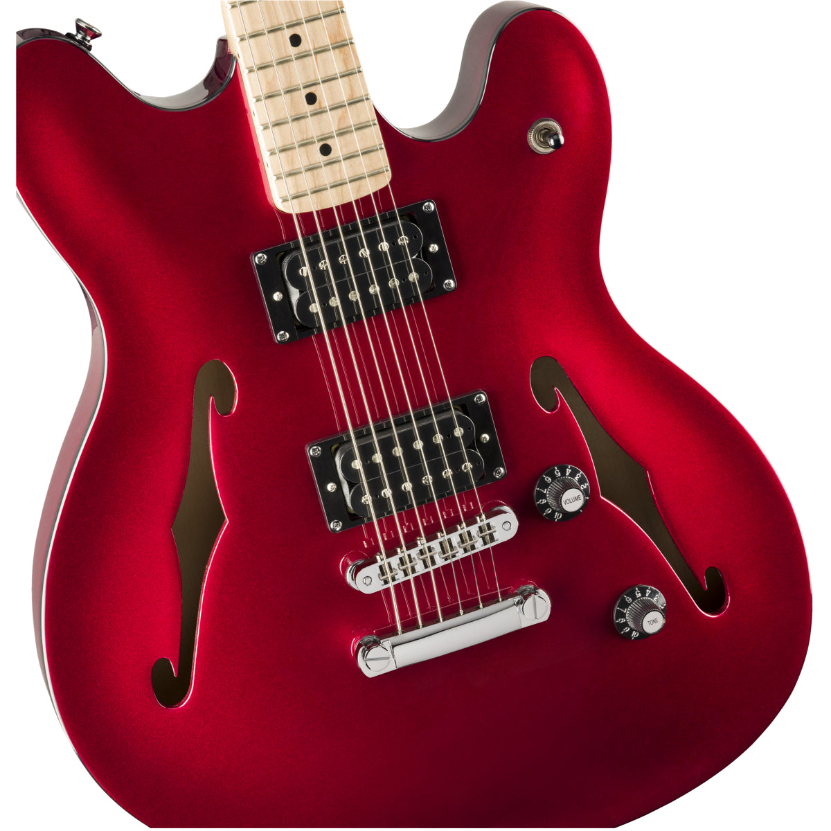 Starcaster Semi-Acoustic, Maple Candy apple red