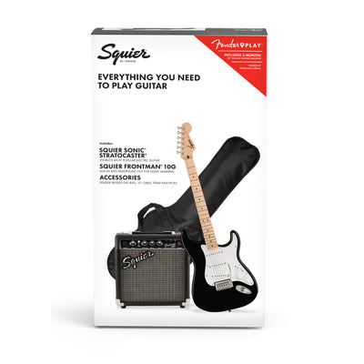 Sonic Stratocaster Guitar Pack, Black