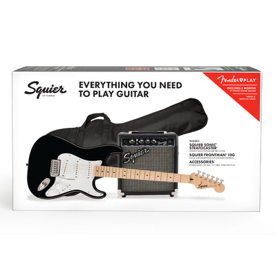 Sonic Stratocaster Guitar Pack, Black