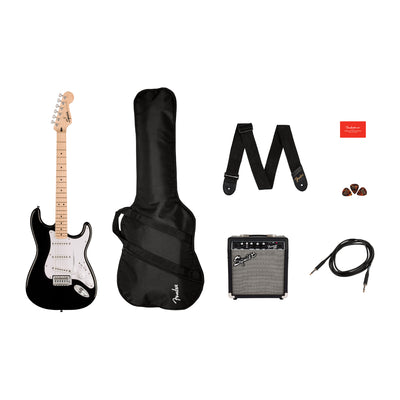 Sonic Stratocaster Guitar Pack, Black