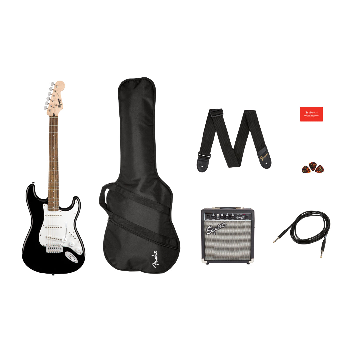 10G Guitar Strat Pack, Black