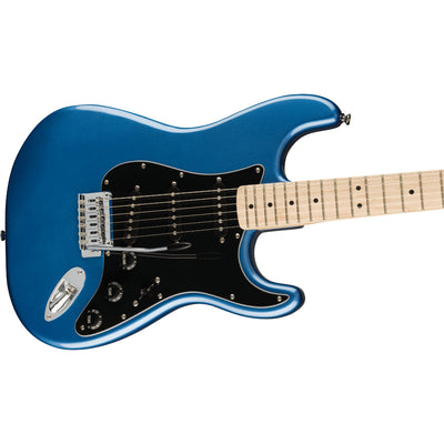 Affinity Strat, Maple fingerboard, Black pickguard, Lake placid blue