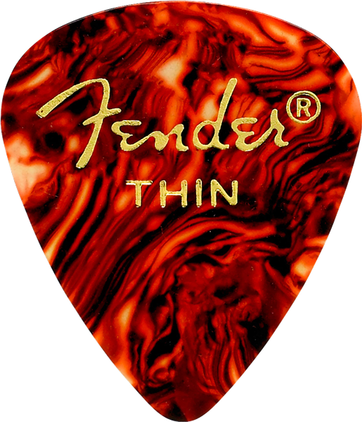 351 Shape, Celluloid, 12 Pack Guitar Picks, Shell Thin