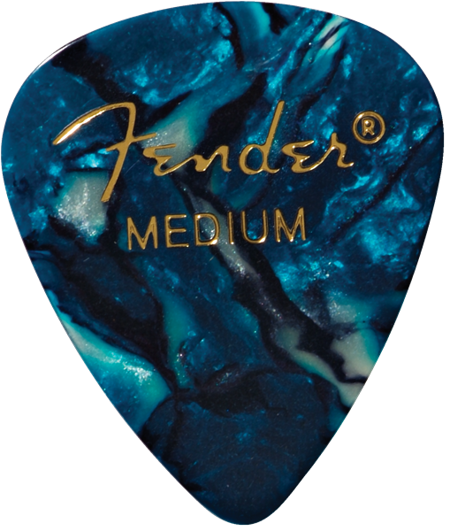351 Shape, 12 Pack Guitar Picks, Ocean Turquoise, Medium,
