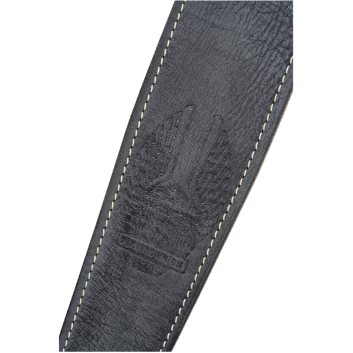 Road Worn Leather Strap Black