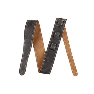 Road Worn Leather Strap Black