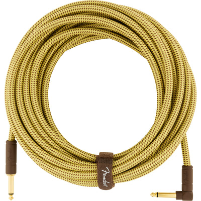 Deluxe 25' Angled Instrument Cable, Tweed