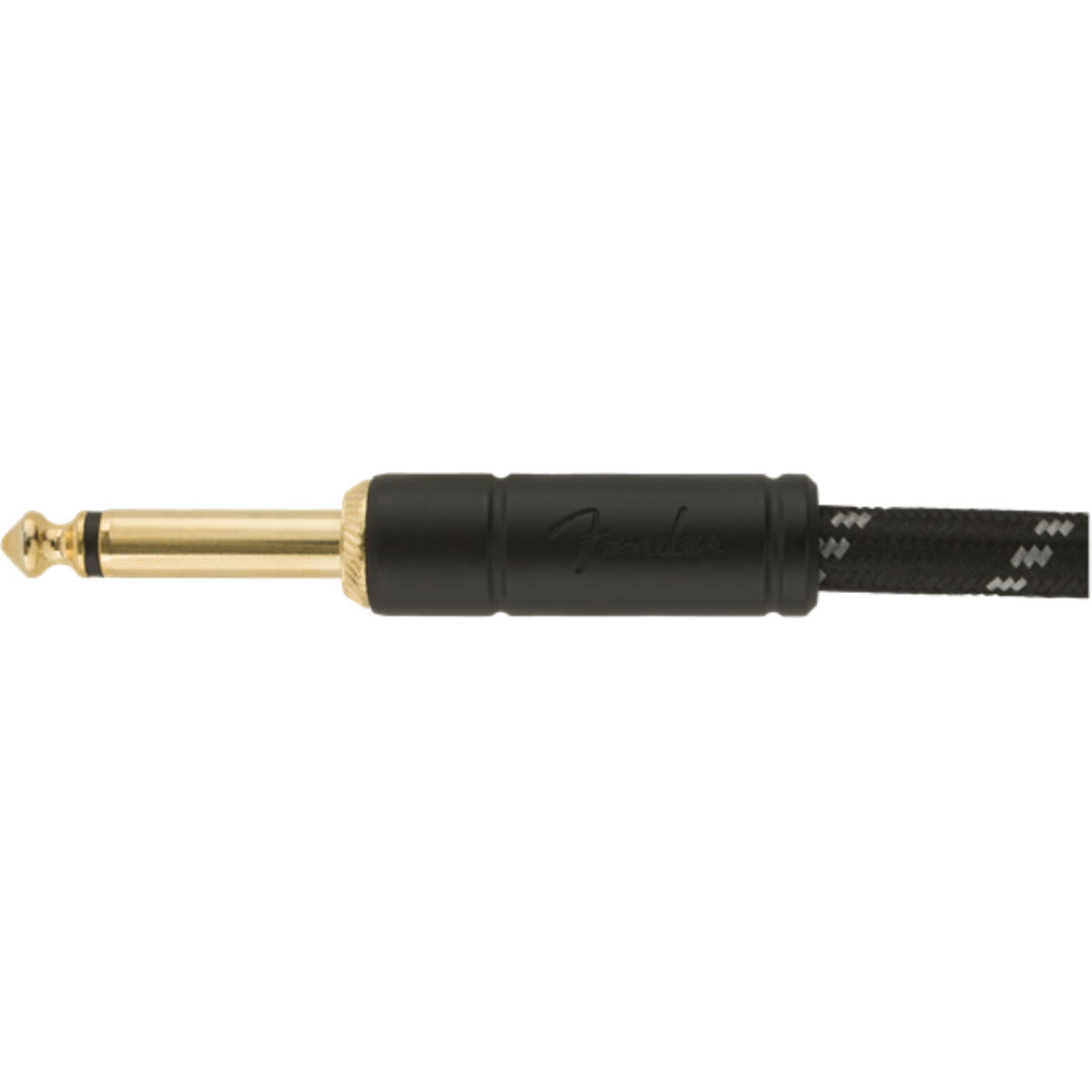 Deluxe 18.6 Angled Instrument Cable, Black Tweed