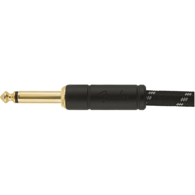 Deluxe 18.6 Angled Instrument Cable, Black Tweed