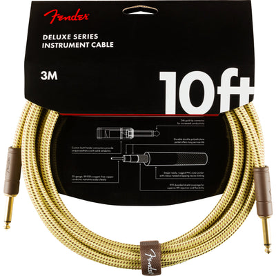 Deluxe 10' Instrument Cable, Tweed