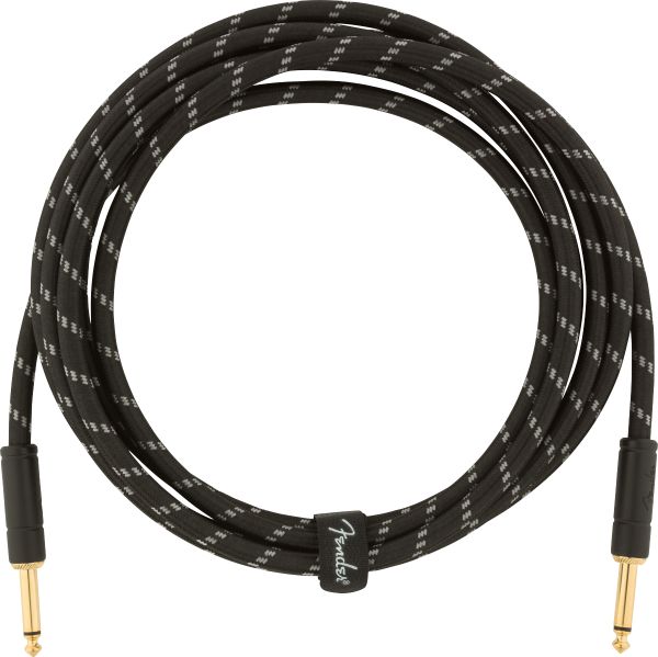 Deluxe 10' Straight Instrument Cable, Black Tweed