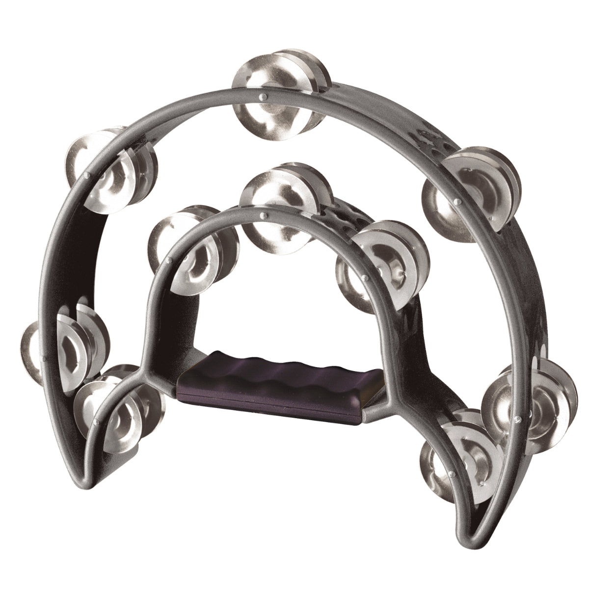 TAB-1 BK  Cutaway Tambourine 20 Jingles ,Black