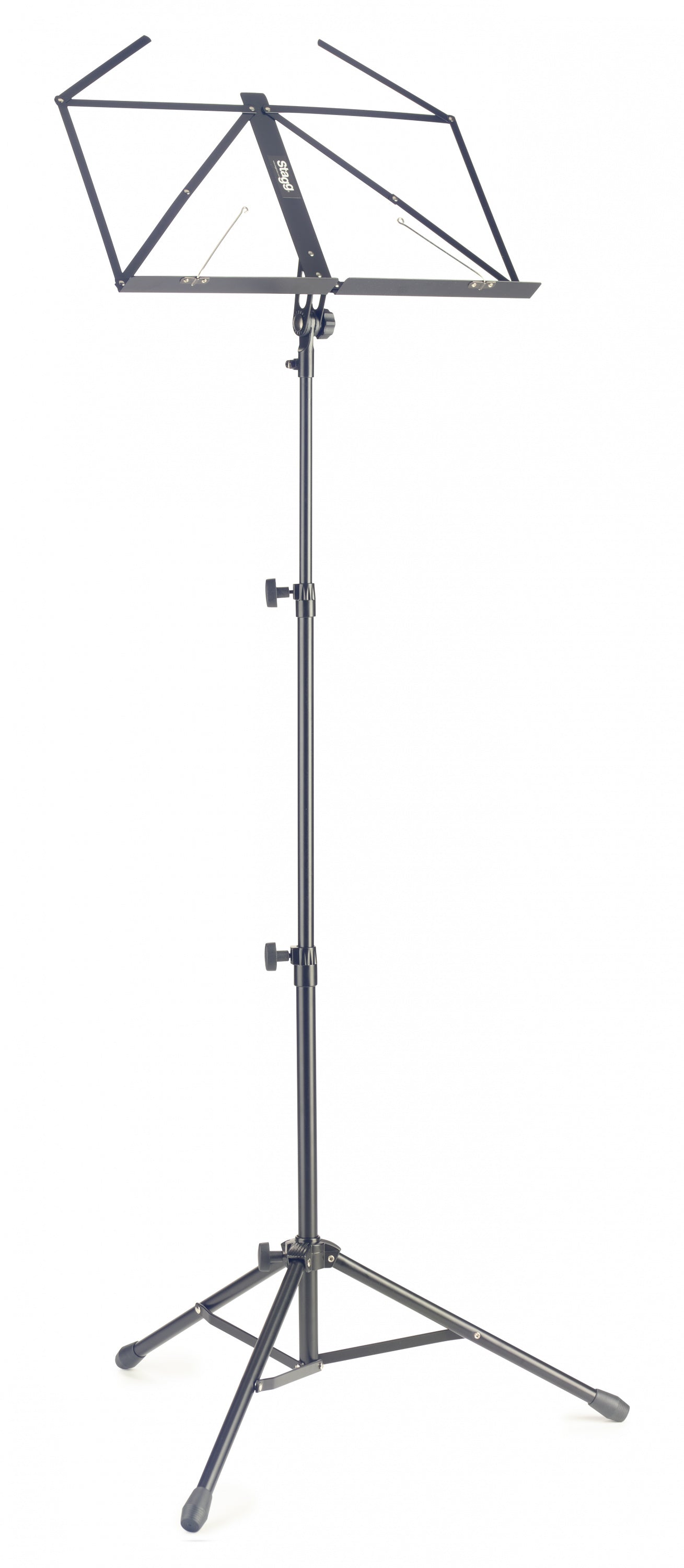 MUS-A4 BK 3 Sections Music Stand-Black