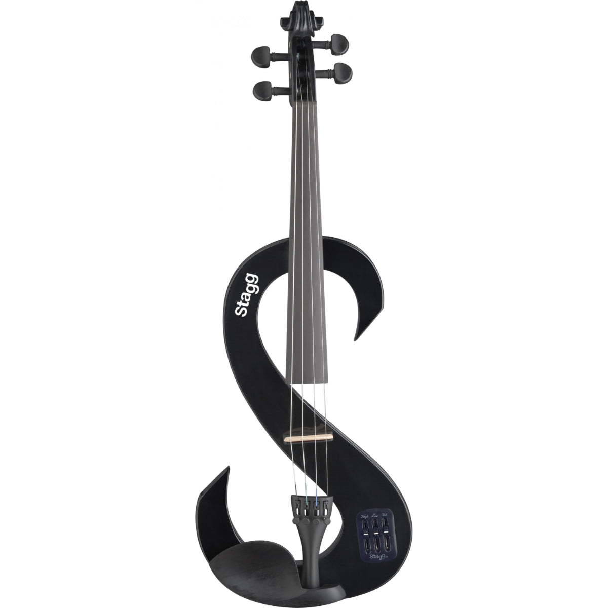 EVN 4/4 BK Electric Violin & Case, Black