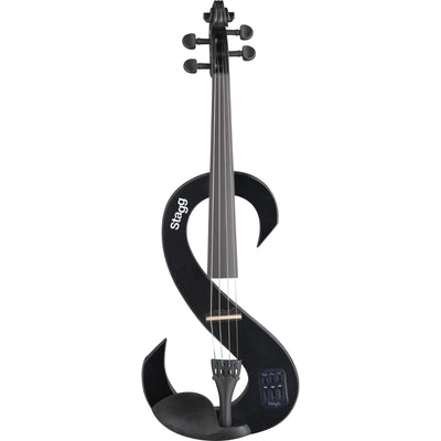 EVN 4/4 BK Electric Violin & Case, Black