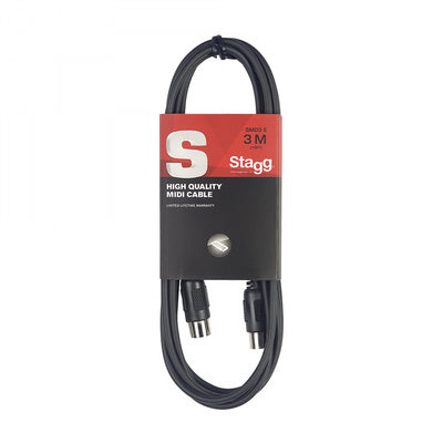 SMD3 E, 3 MTR MIDI CABLE+DIN PLUGS