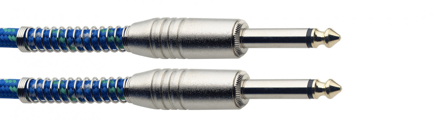 6M Vintage Tweed Cable Jack-Jack Blue