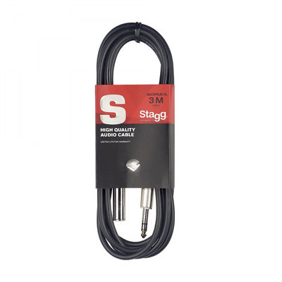 SAC3PSJS DL 3M/10FT Stereo Plug-Stereo Jack Lead