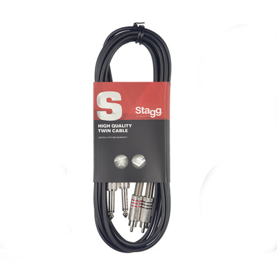 STC060PCM 2ft Twin Cable RCA-RCA