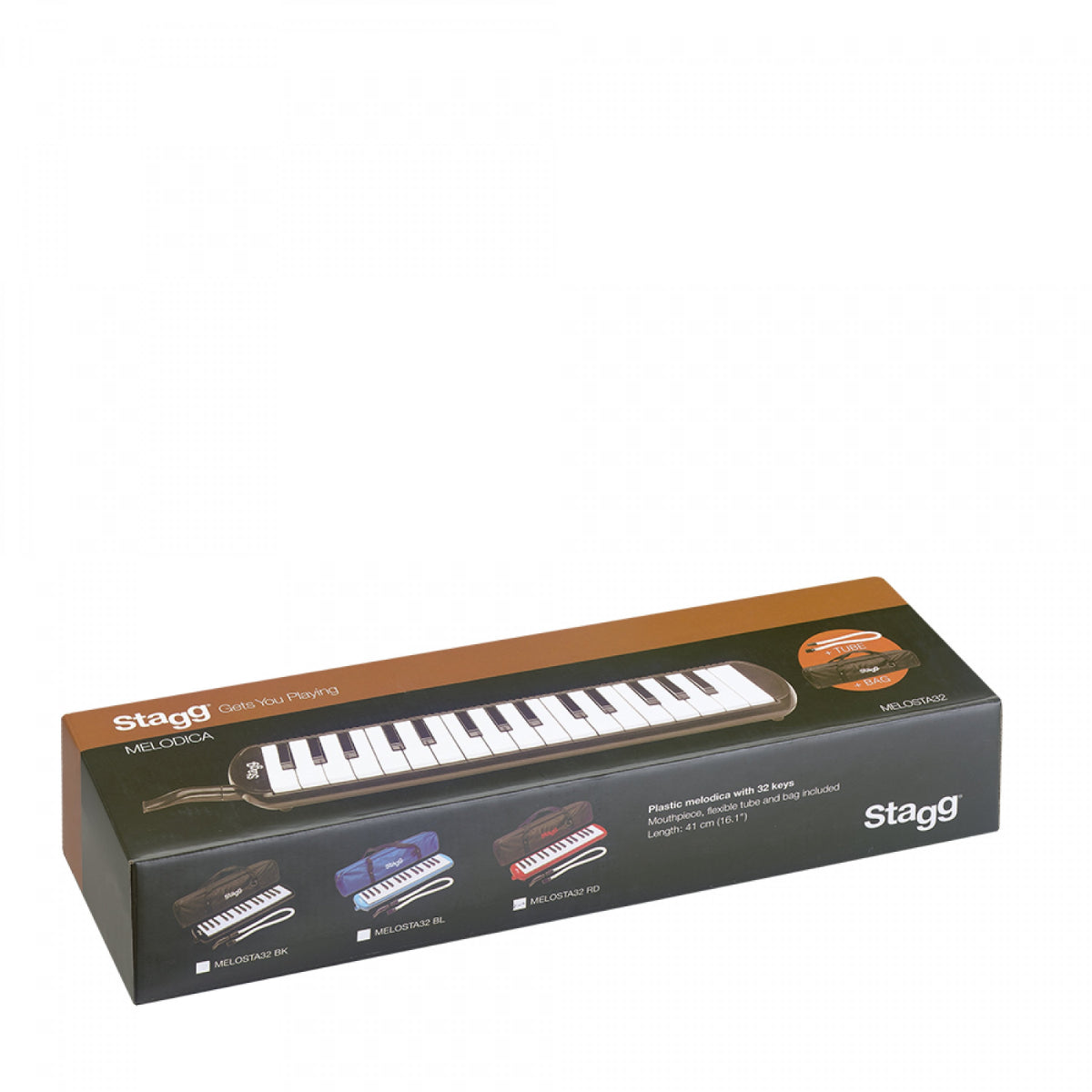 MELOSTA32 Melodica, 32 Keys, Red