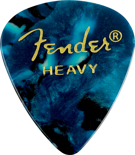 351 Shape, 12 Pack Guitar Picks, Ocean Turquoise, Heavy