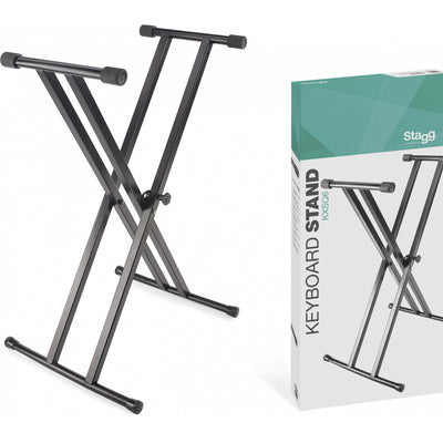 KXSQ6 Double braced x keyboard stand - To be assembled