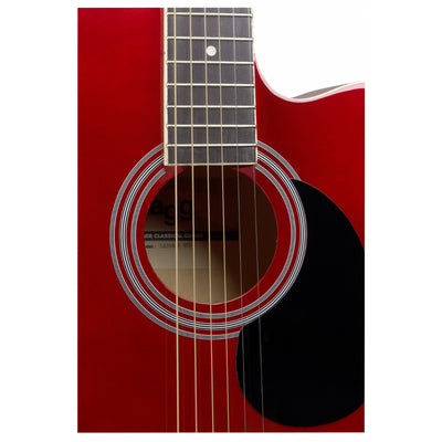 SA20ACE Red Electro-Acoustic Guitar