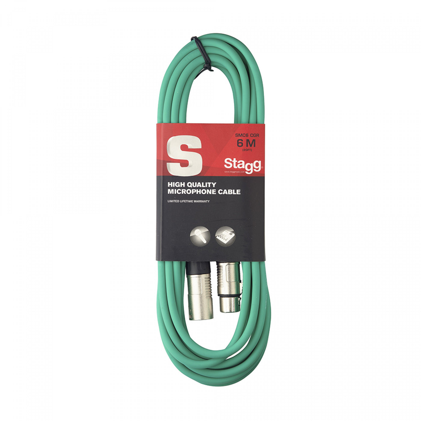 SMC6 CGR 6M Mic Cable Xlr/Xlr, Green