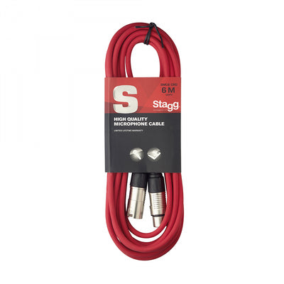 SMC6 CRD 6M Mic Cable Xlr/Xlr, Red