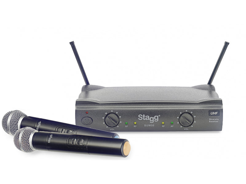 SUW 50 MM EG UK - Dual Wireless UHF Dual Mic Freq 863.8 - 864.5