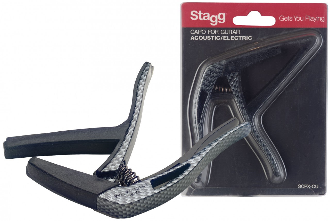 SCPX-CU CARBON - Trigger Capo for electric/acoustic, Carbon