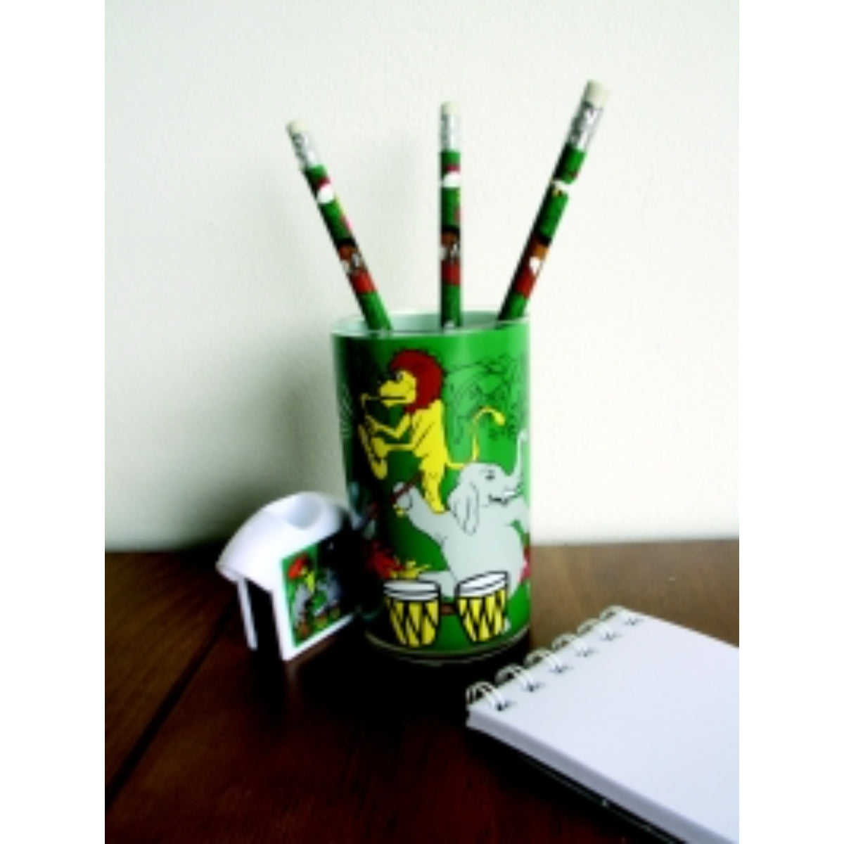 Animal Band Gift Set, Beaker/Pencils (3)/Sharpener