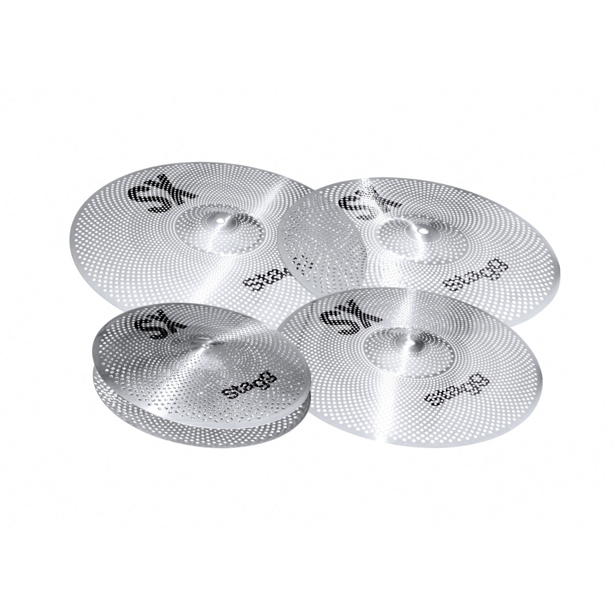 Silent Practice Cymbal Set + Bag