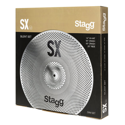 Silent Practice Cymbal Set + Bag