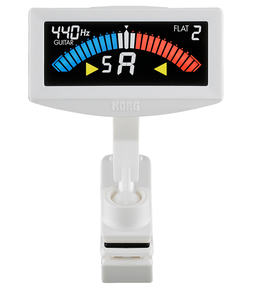 AW-4G-WH PitchCrow-G Headstock Chromatic Headstock tuner, White