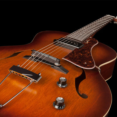 5TH Avenue Kingpin P90 Semi-Acoustic Guitar, Cognacburst