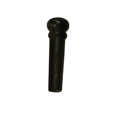 Acoustic Guitar Bridge pin plastic, Black with mother of pearl dot