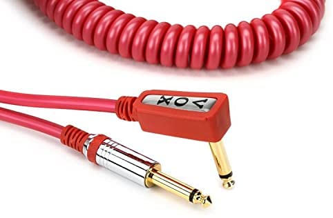 Red Vintage Coiled Cable 9m w/Mesh Bag