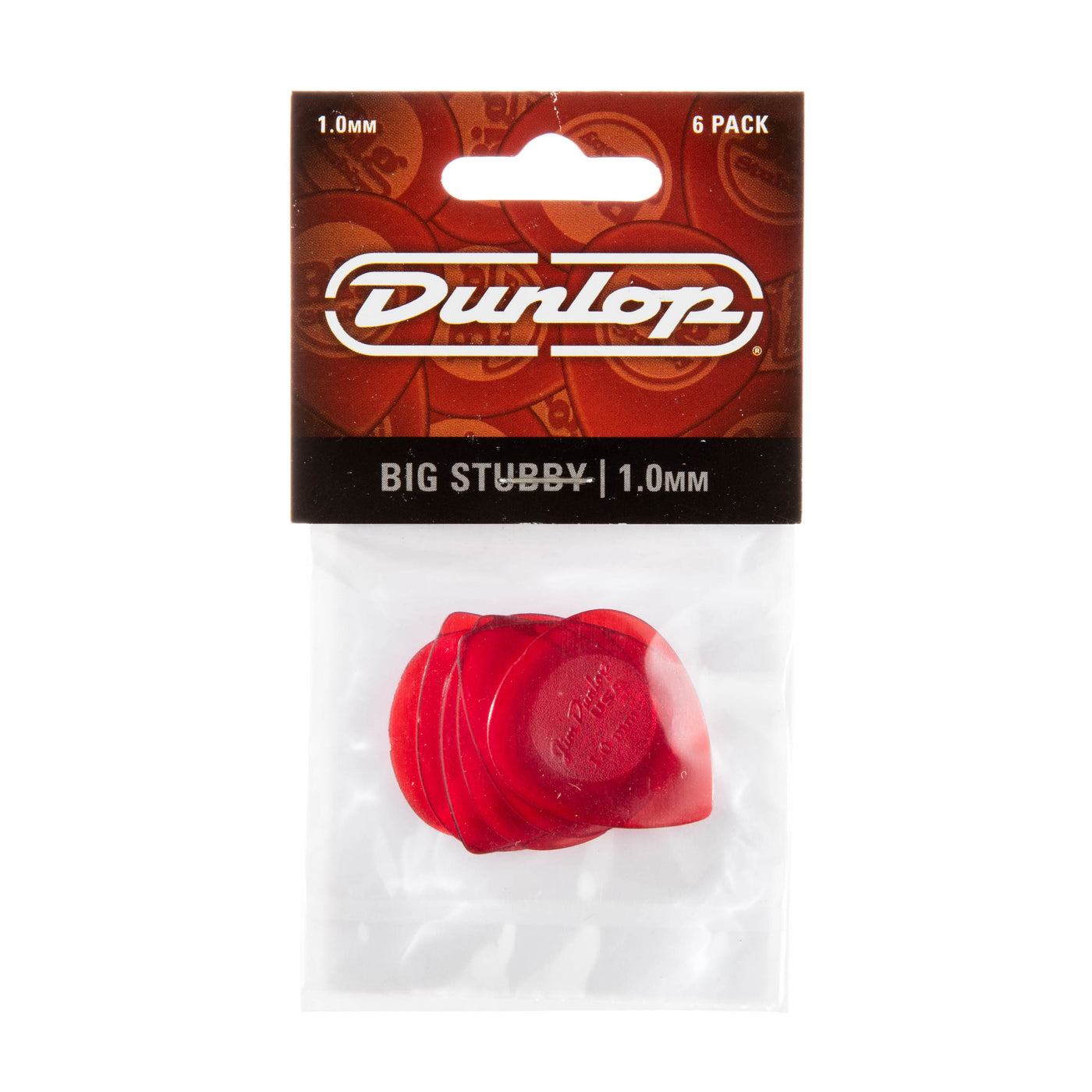 Big Stubby 1.00mm Pick, Red - 6 Pack