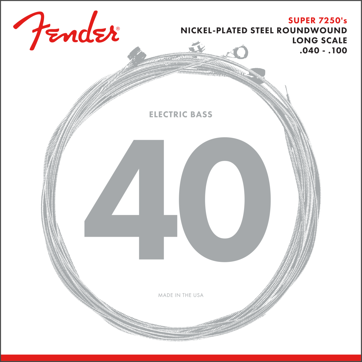 7250L 40-100 Light Guage Nickel Plated Steel Bass Strings