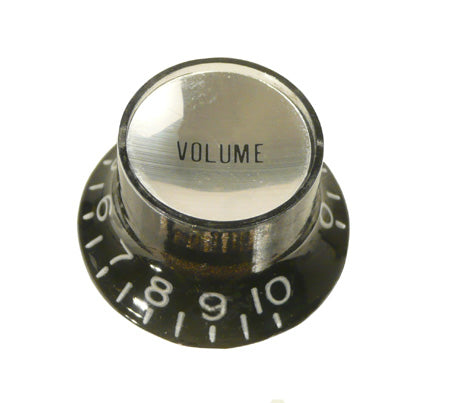 Guitar Control Knob Lp 'Hatbox' Volume Black