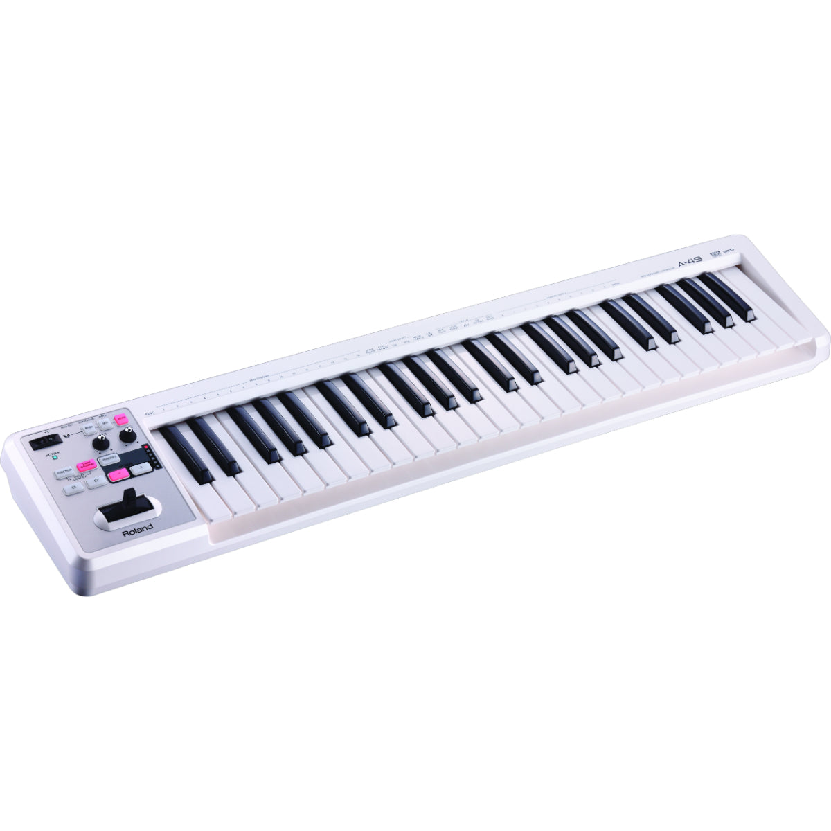 A-49 USB Midi Keyboard Controller, White