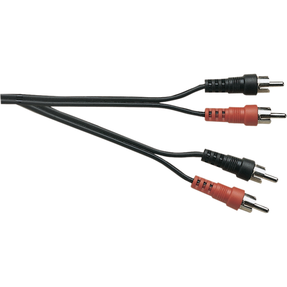 A114AA - Black Figure 8 Screened 2x Phono Plugs To 2x Phono Plugs Lead. 3m