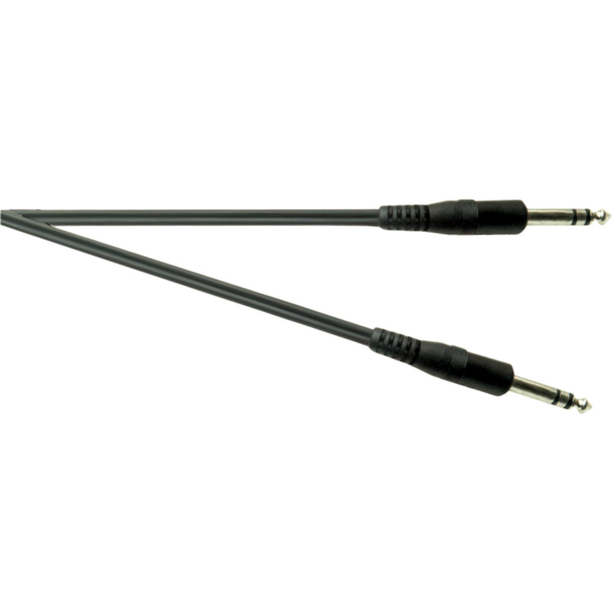 A119FY - 2 core screened 6.35mm stereo jack plug-6.35mm stereo jack plug 2m