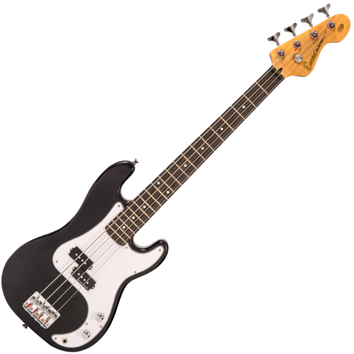 E20BLK Blaster 7/8 Size Bass Guitar, Black