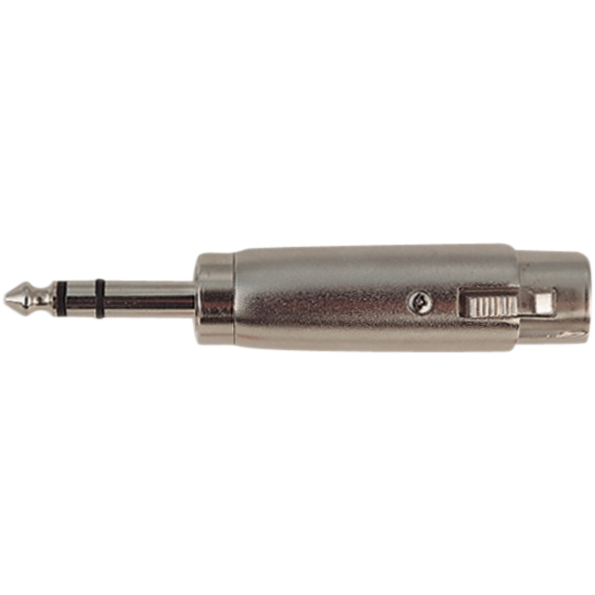 Nickel XLR female-6.35mm stereo plug