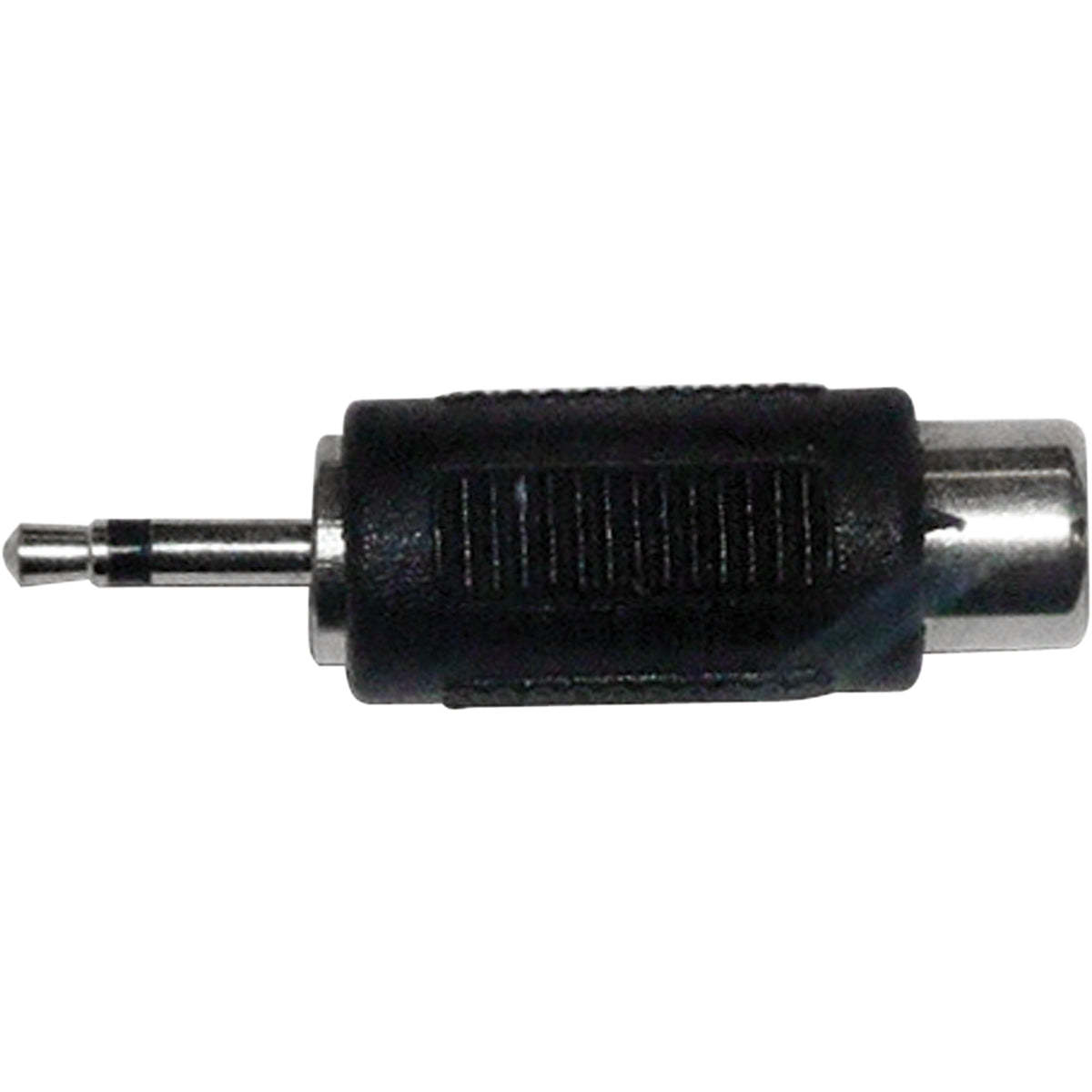 F368A - Black Rca Phono Socket To 2.5Mm Mono Plug