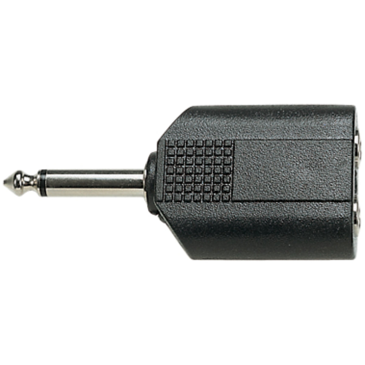 F376 Black 6.35Mm Mono Plug To 2X 6.35Mm Mono Sockets – The Sound ...