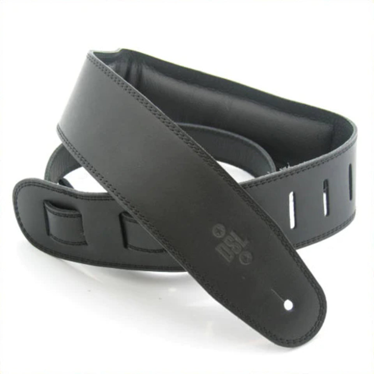 GEG25-15-1 2.5" Leather Strap, Black With Leather Backing